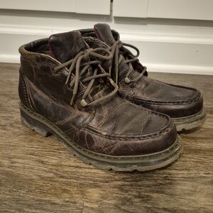 Dr. Martens 12046 Distressed Leather Moc Toe Boots - US M10/W11